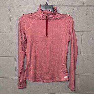 BCG Pink Long Sleeve Quarter-Zip Top
